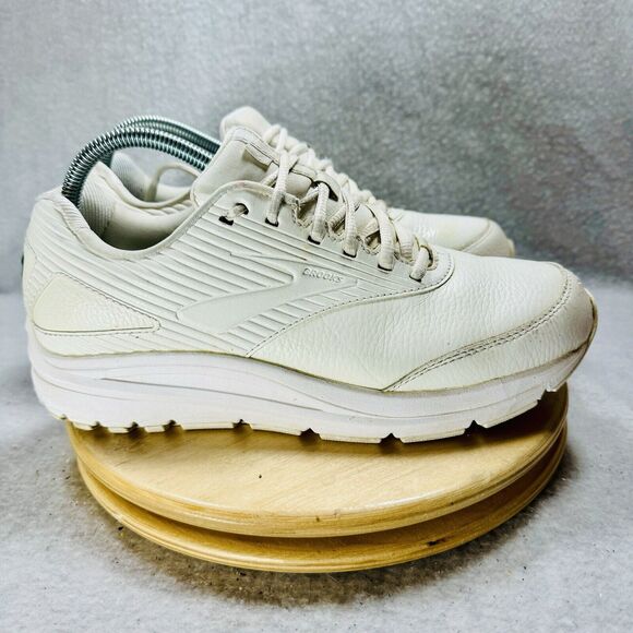 Brooks Addiction Walker 2 Shoes Sneakers Women's Size 10 B White Leather - Picture 3 of 7